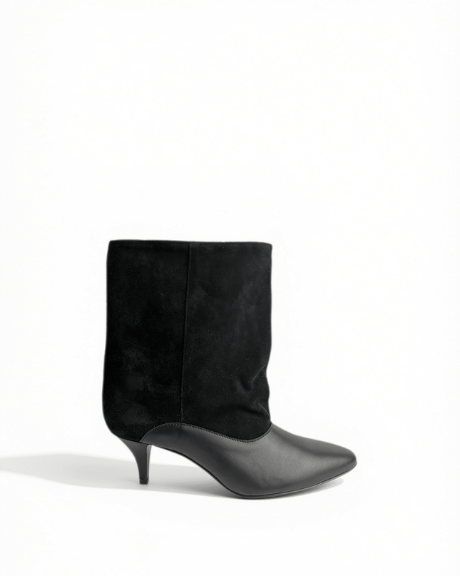 Stivale in pelle nero - Piedi Folli