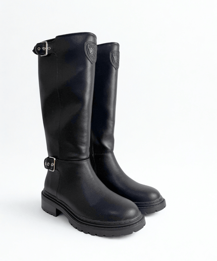 Stivale in pelle nero - Piedi Folli