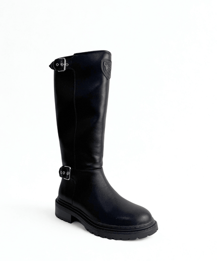 Stivale in pelle nero - Piedi Folli
