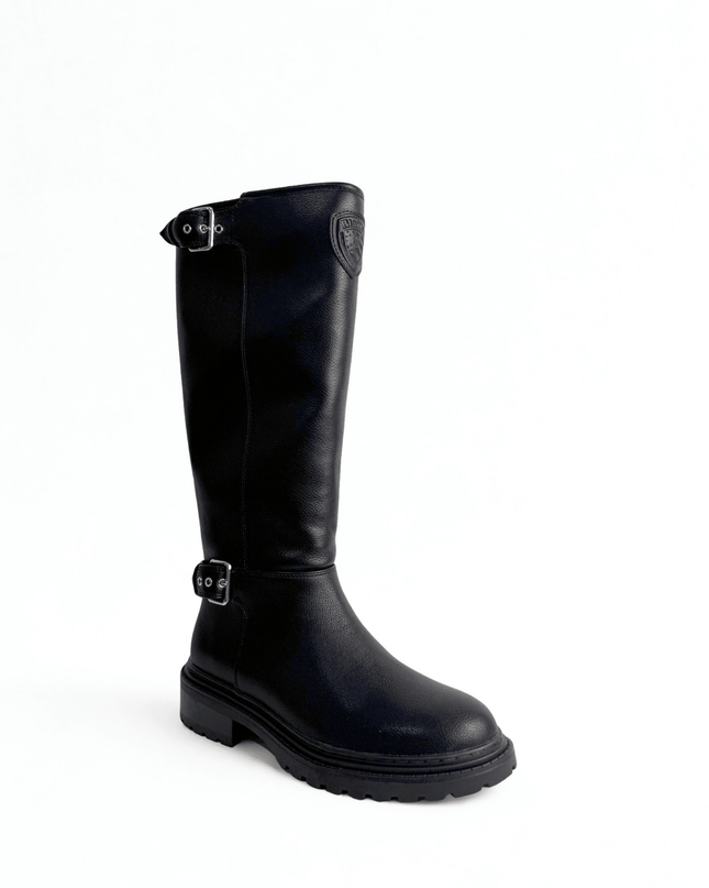 Stivale in pelle nero - Piedi Folli
