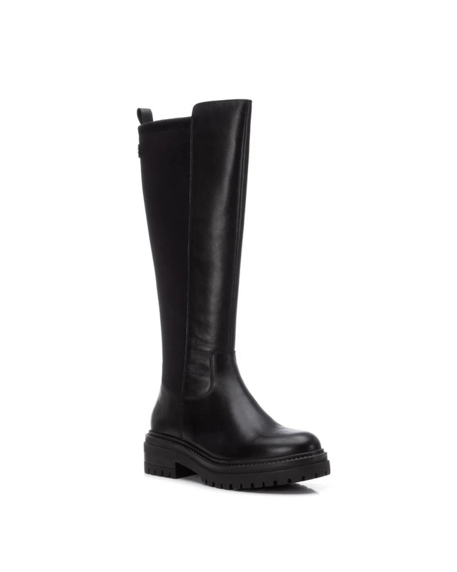 Stivale in pelle nero - Piedi Folli