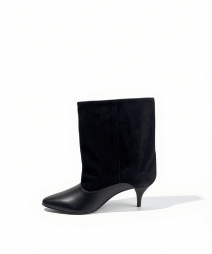 Stivale in pelle nero - Piedi Folli