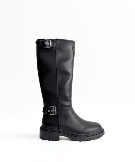 Stivale in pelle nero - Piedi Folli