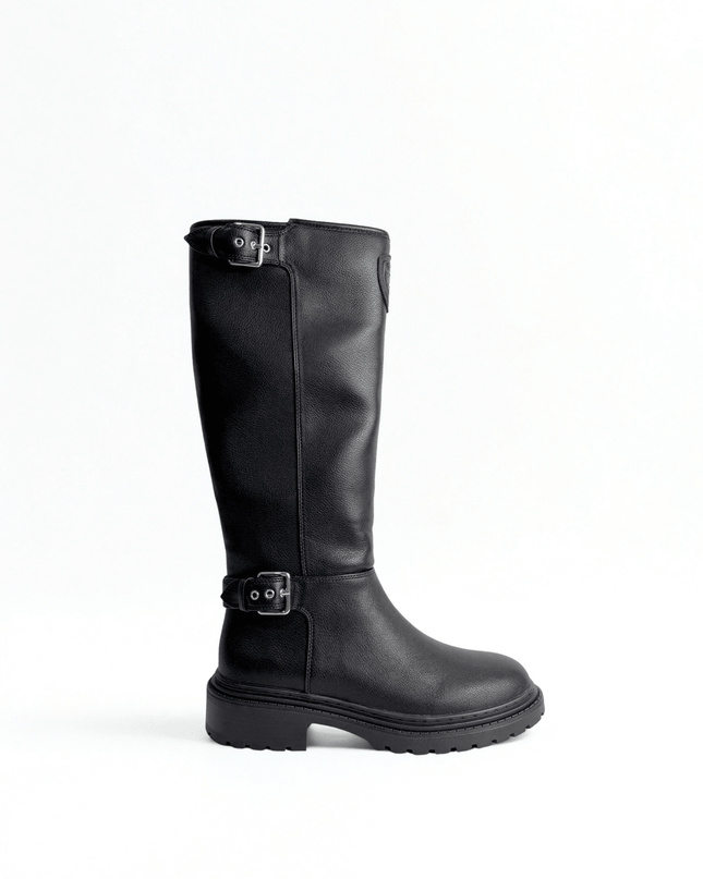 Stivale in pelle nero - Piedi Folli