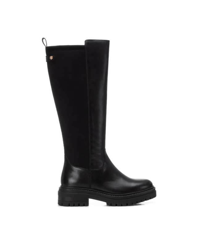 Stivale in pelle nero - Piedi Folli