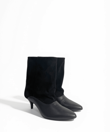Stivale in pelle nero - Piedi Folli