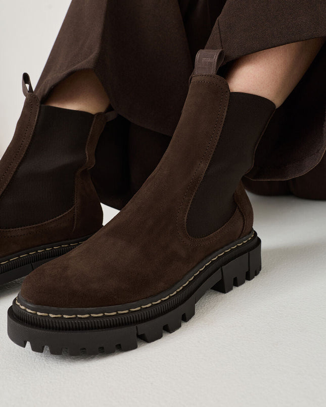 Stivaletti Chelsea Boots marrone - Piedi Folli