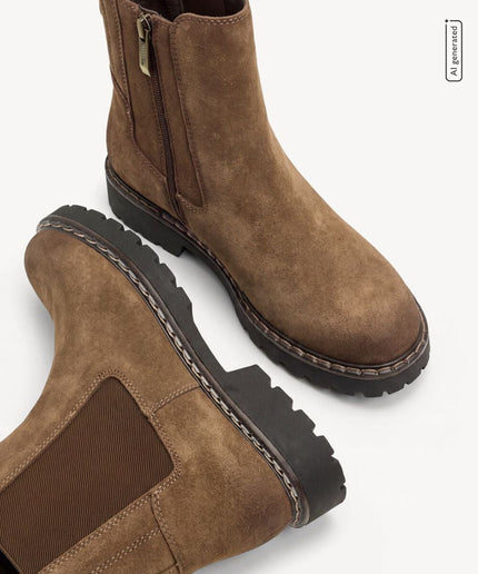 Stivaletti Chelsea marrone - Piedi Folli