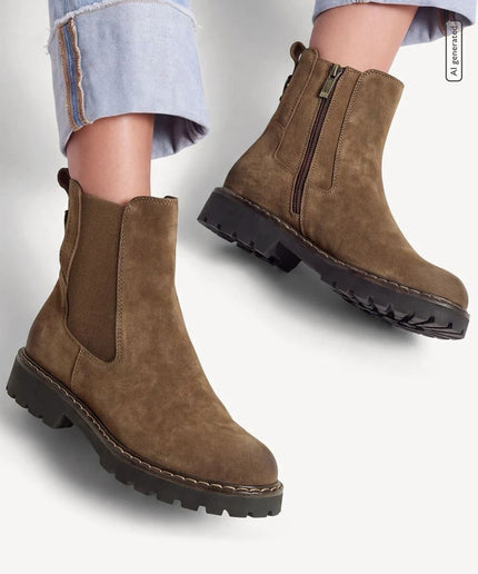 Stivaletti Chelsea marrone - Piedi Folli