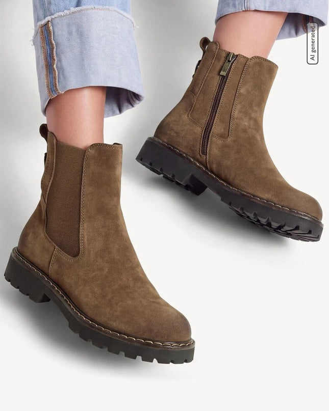 Stivaletti Chelsea marrone - Piedi Folli