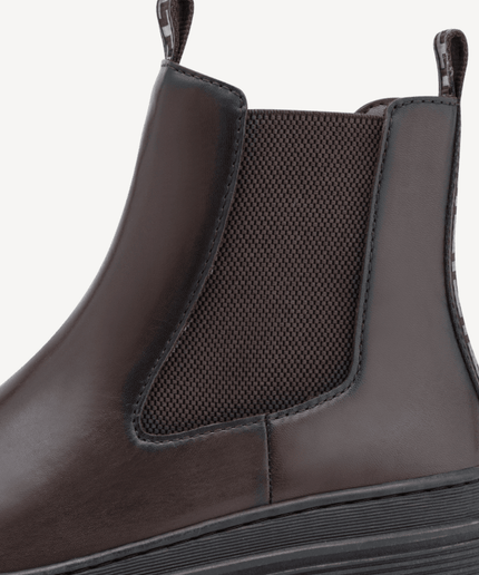 Stivaletti Chelsea mocca - Piedi Folli