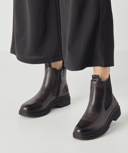 Stivaletti Chelsea mocca - Piedi Folli