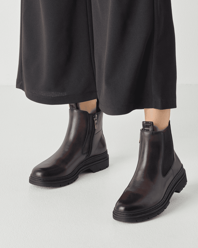 Stivaletti Chelsea mocca - Piedi Folli