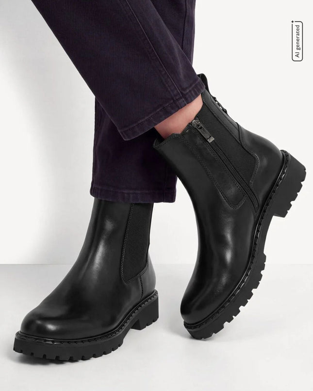 Stivaletti Chelsea nero - Piedi Folli
