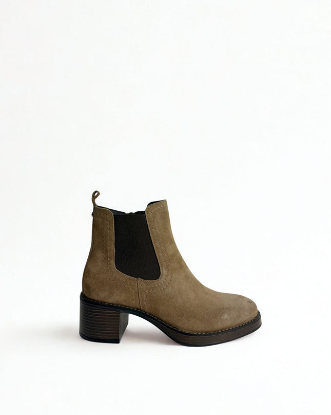 Stivaletti Chelsea taupe - Piedi Folli