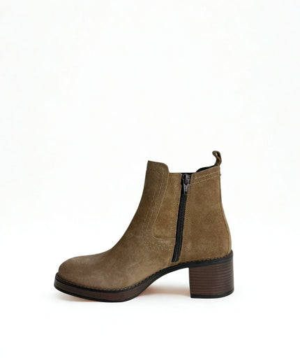 Stivaletti Chelsea taupe - Piedi Folli