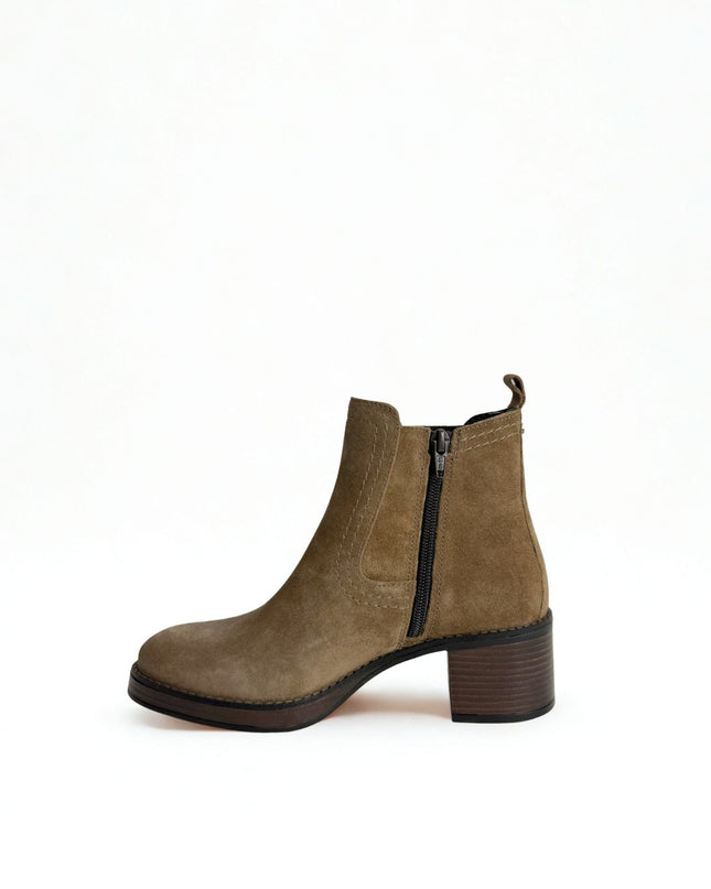 Stivaletti Chelsea taupe - Piedi Folli