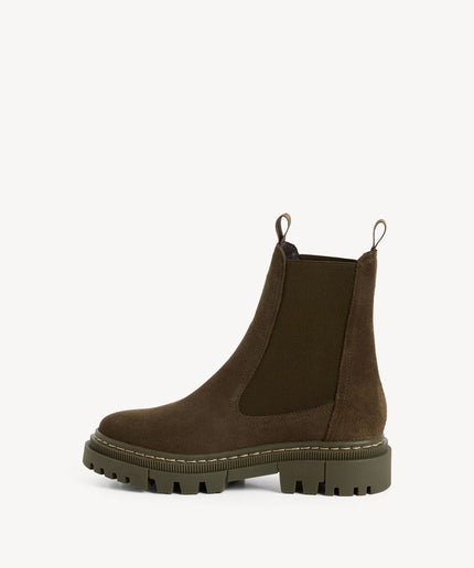 Stivaletti Chelsea verde - Piedi Folli