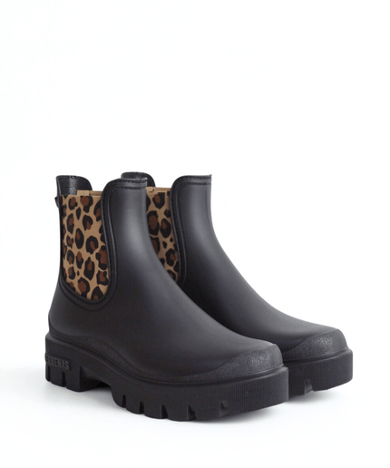 Stivaletto Botas Agua Mae Mate Nero - Leopardo - Piedi Folli