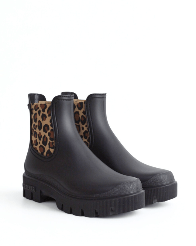 Stivaletto Botas Agua Mae Mate Nero - Leopardo - Piedi Folli