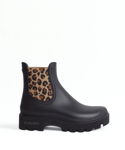 Stivaletto Botas Agua Mae Mate Nero - Leopardo - Piedi Folli