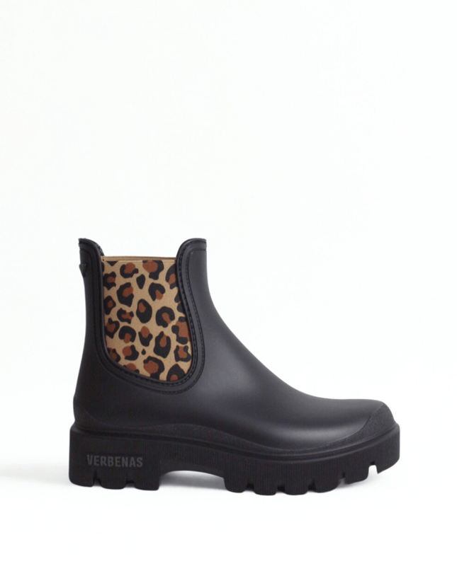 Stivaletto Botas Agua Mae Mate Nero - Leopardo - Piedi Folli