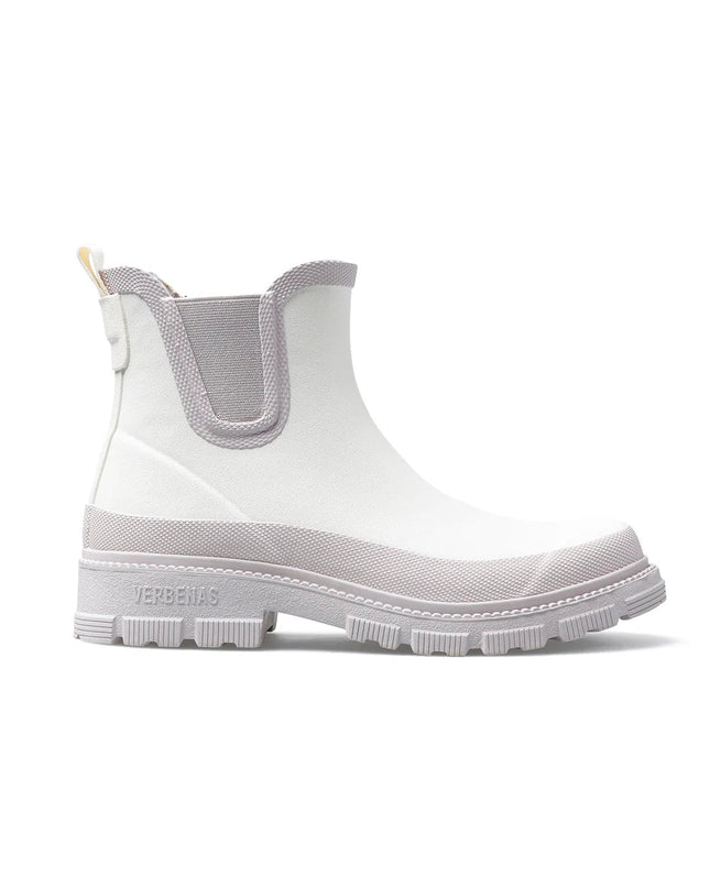 Stivaletto da pioggia Lua Mate Combi Off White Greige - Piedi Folli