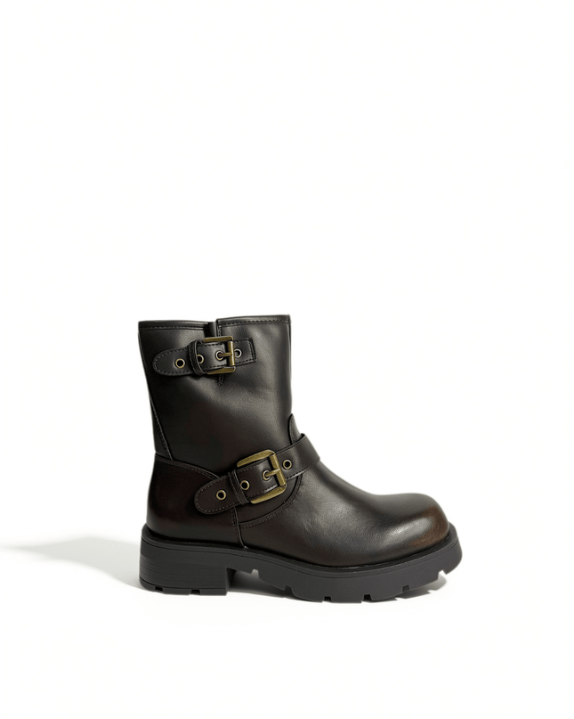 Stivaletto in pelle marrone - Piedi Folli
