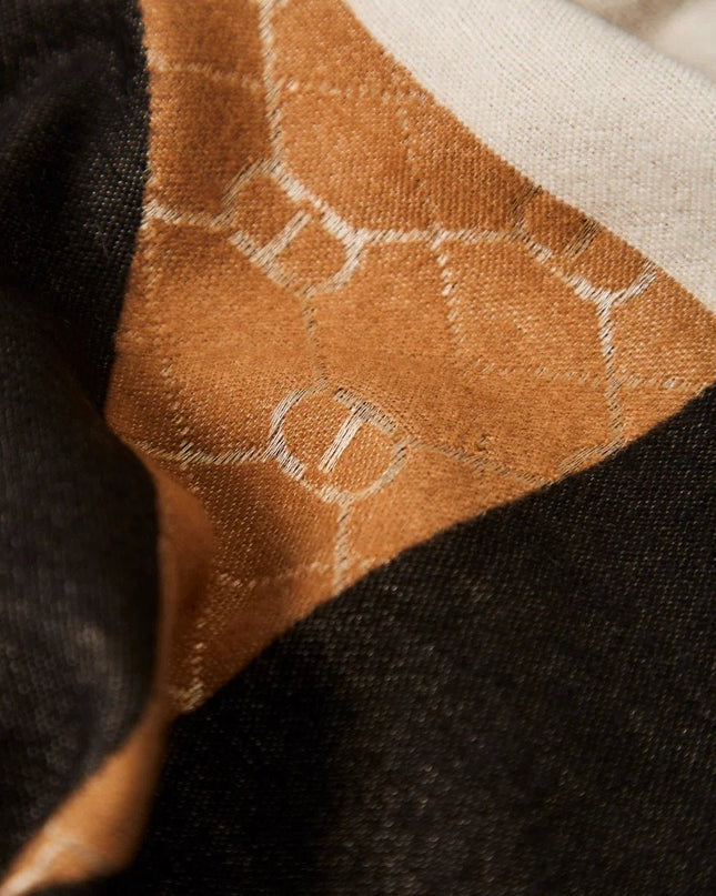 Stola in panno jacquard - Piedi Folli