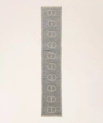 Stola jacquard con Oval T check - Piedi Folli