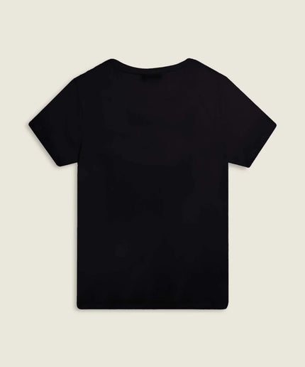 T-shirt con grafica “Enjoy the party” in strass - Piedi Folli