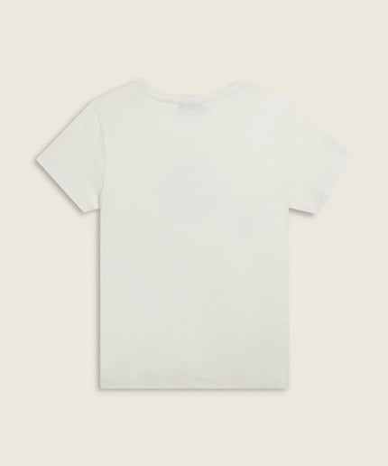 T-shirt con scritta Glamour in glitter - Piedi Folli