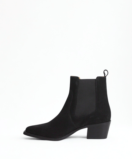 Texano in pelle nero - Piedi Folli