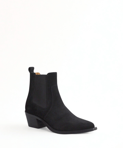 Texano in pelle nero - Piedi Folli