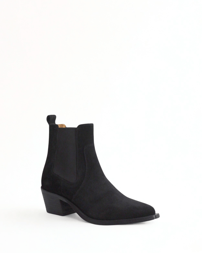 Texano in pelle nero - Piedi Folli