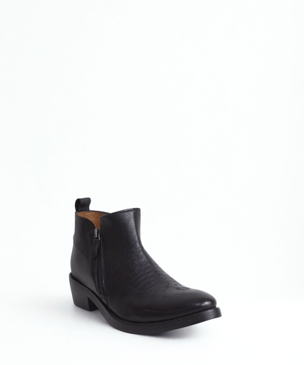 Texano in pelle nero - Piedi Folli