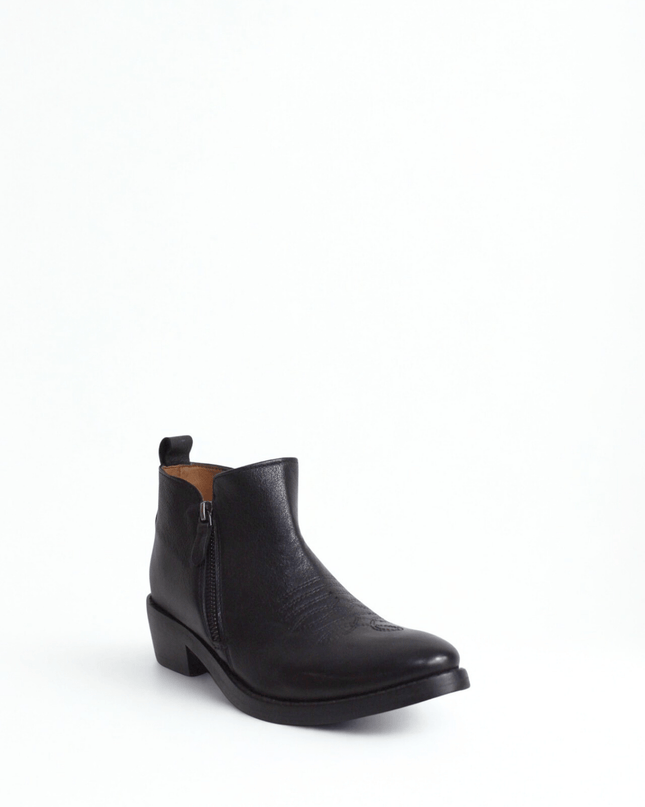 Texano in pelle nero - Piedi Folli