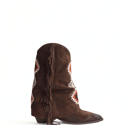 Texano in pelle t.moro - Piedi Folli