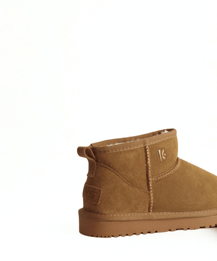 Tronchetto con il pelo camel - Piedi Folli