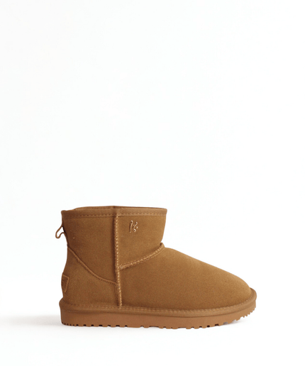 Tronchetto con il pelo camel - Piedi Folli