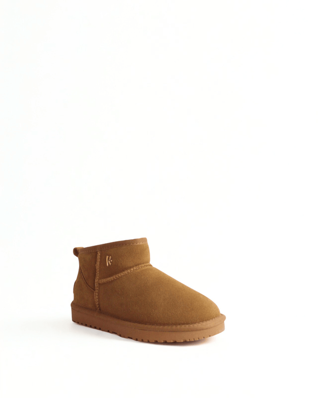 Tronchetto con il pelo camel - Piedi Folli