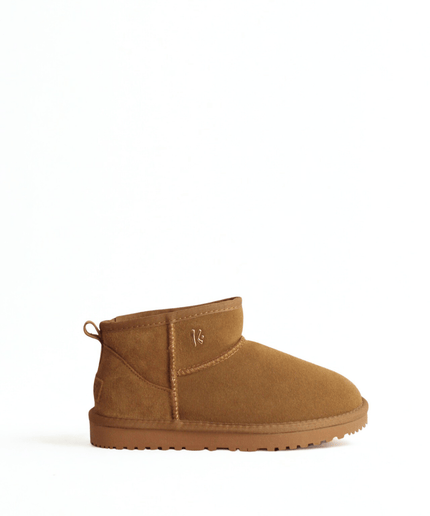 Tronchetto con il pelo camel - Piedi Folli