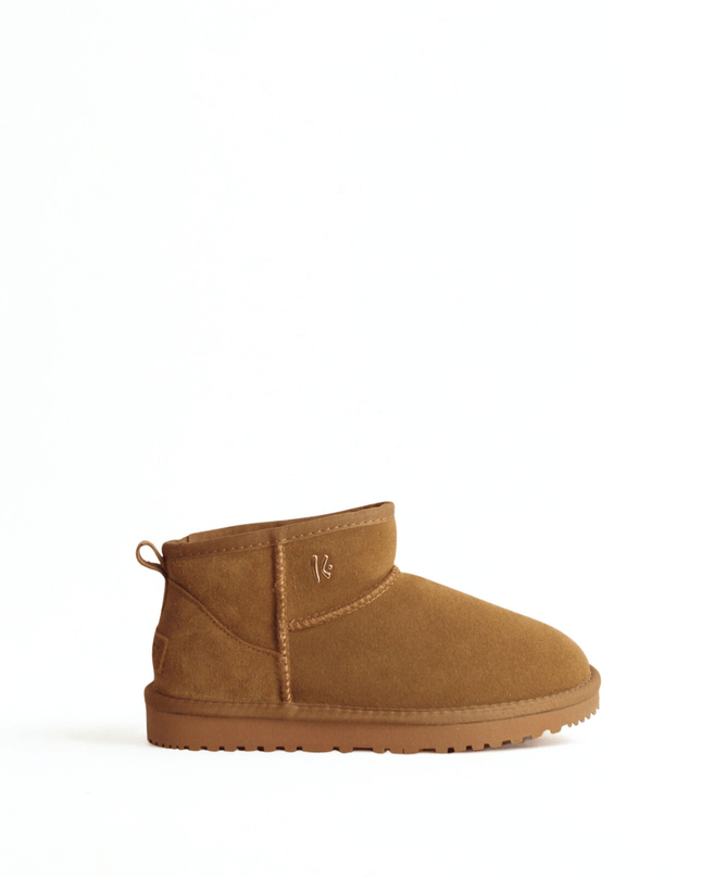 Tronchetto con il pelo camel - Piedi Folli