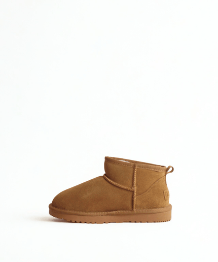 Tronchetto con il pelo camel - Piedi Folli