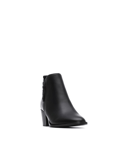 Tronchetto in pelle nero - Piedi Folli