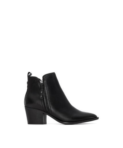 Tronchetto in pelle nero - Piedi Folli