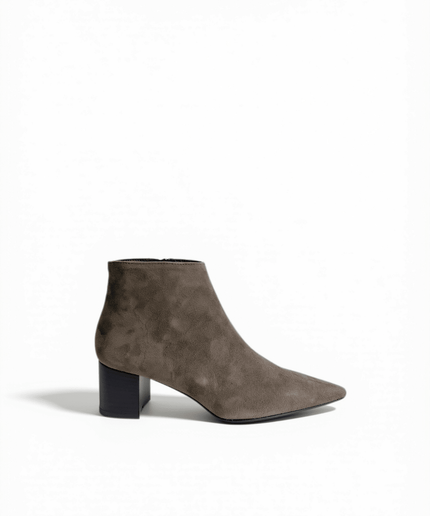 Tronchetto in pelle taupe - Piedi Folli