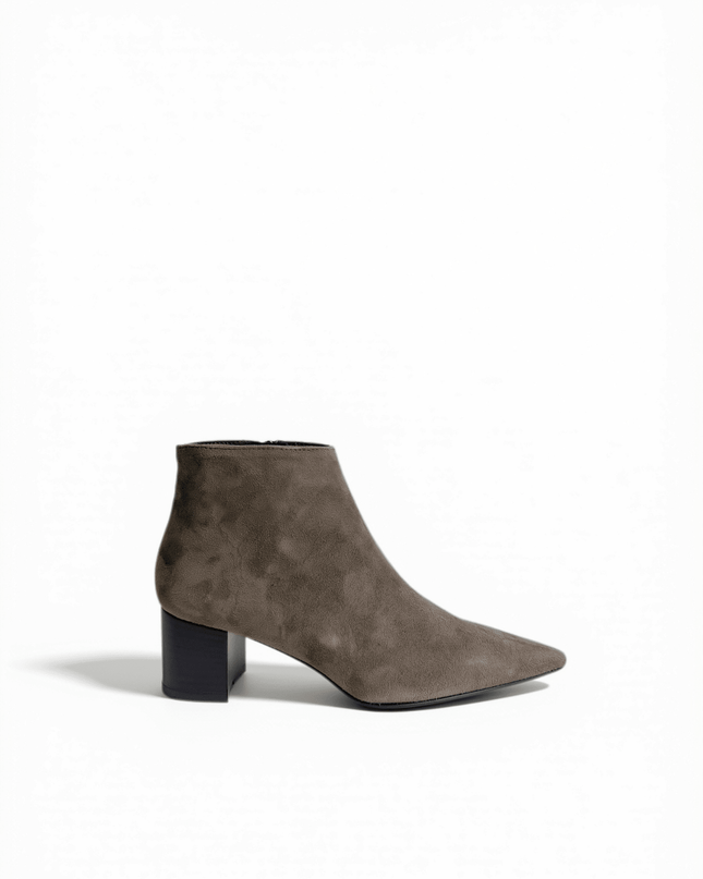 Tronchetto in pelle taupe - Piedi Folli