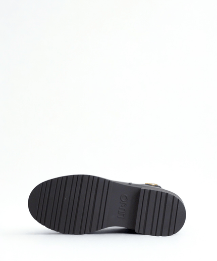 Tronchetto nero con logo oro - Piedi Folli