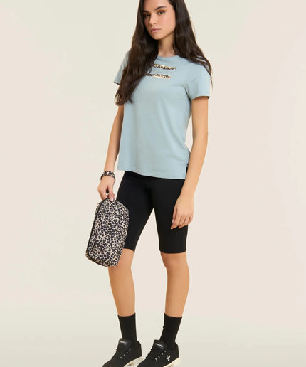 Trousse animalier con laccetto e logo con strass - Piedi Folli